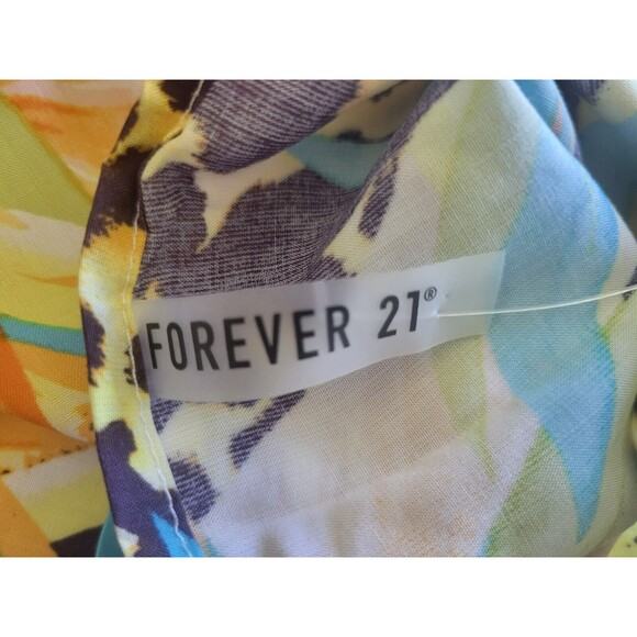 FOREVER 21 Women's Swimwear Coverup Sarong Wrap Skirt One Size Tropical Print - Picture 10 of 10